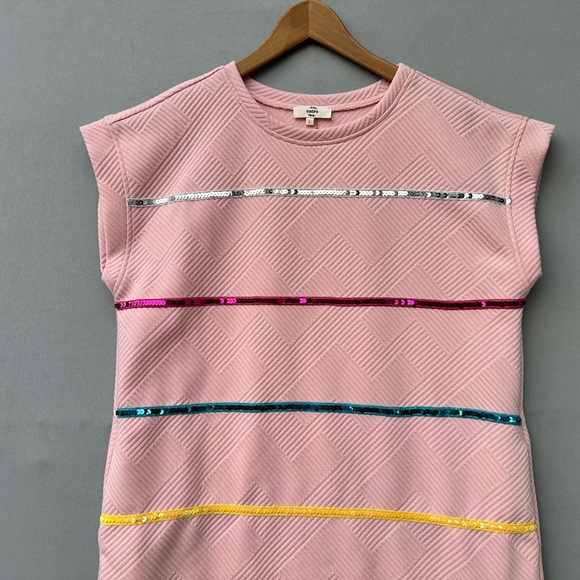 🎉5 for $45🎉 Entro dress size L pink - Picture 3 of 9